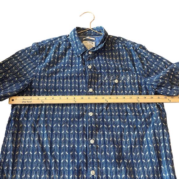 Fat Face blue short sleeved button down shirt size large - Picture 6 of 6